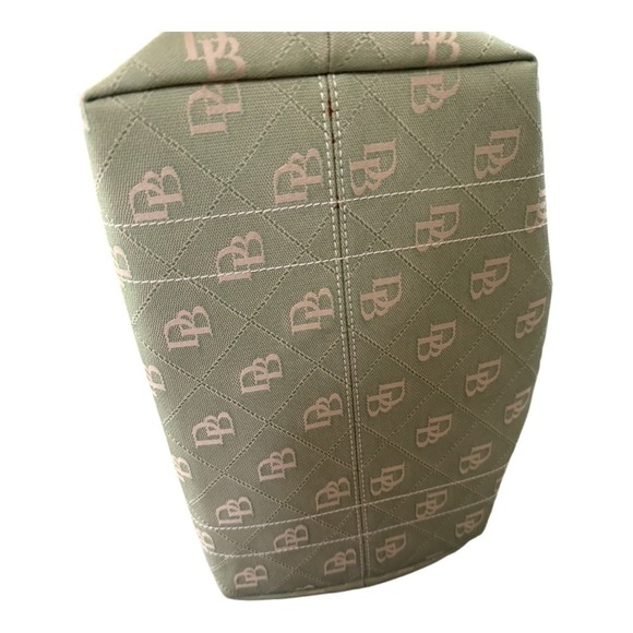 Dooney & Bourke Vintage Y2K Small Duffle Bag Green Canvas Logo NWT - Picture 3 of 9